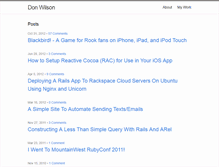 Tablet Screenshot of donwilson.net